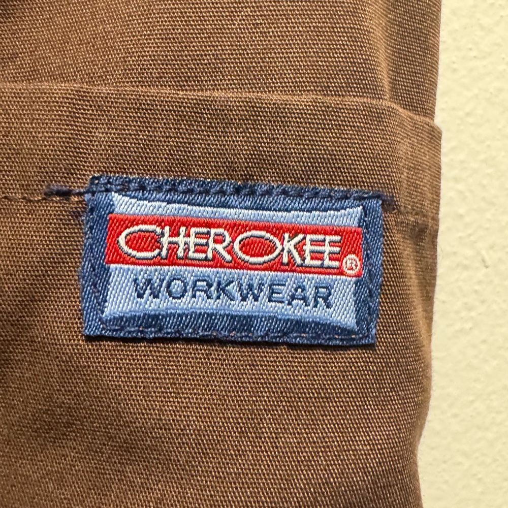 NWOT Cherokee Workwear scrub pant size XL. Polyester/Cotton. Brown.
